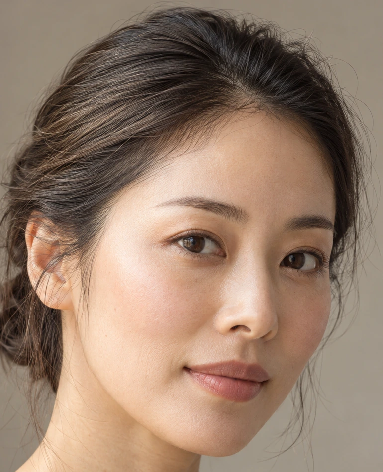 額頭與髮際輪廓